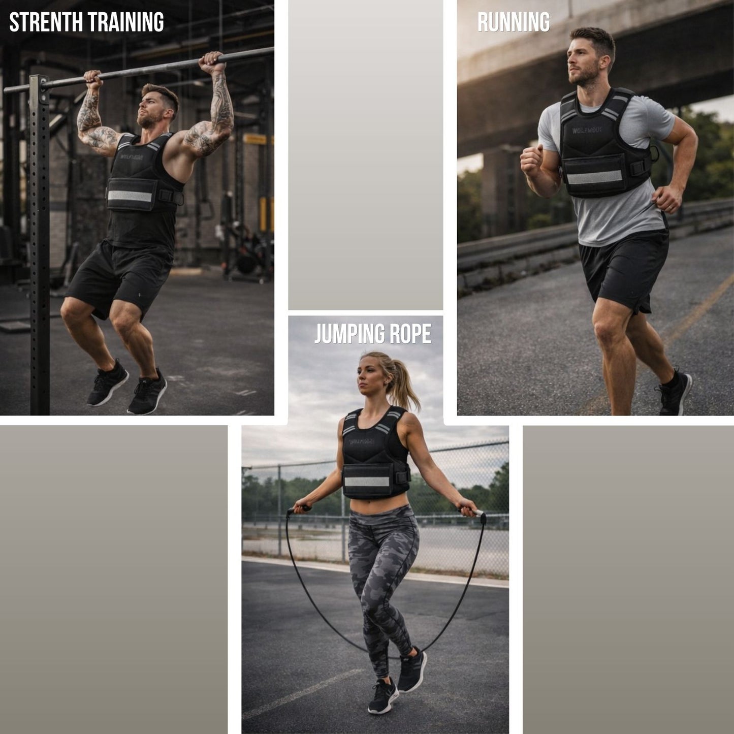  WØLFMODE Weighted Vest (11LB-20LB)